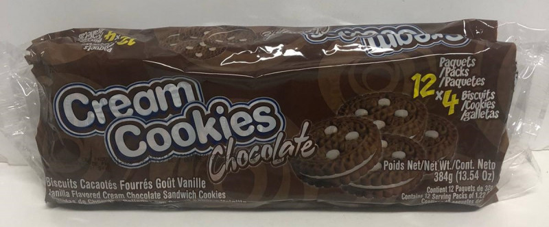 Cream Cookies - Biscuits chocolat
