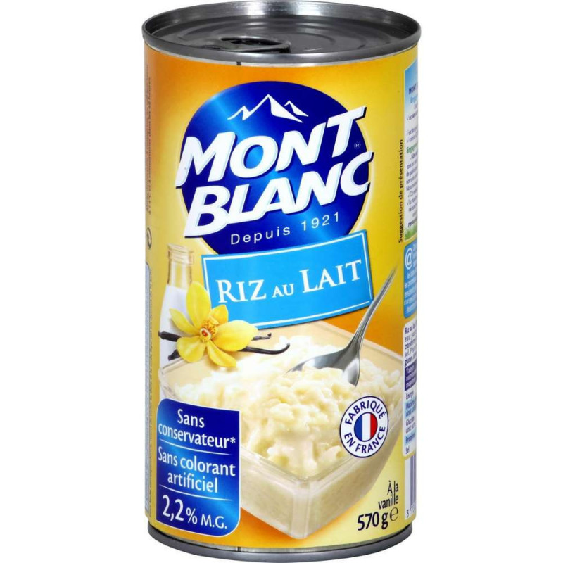 Mont Blanc - Riz au lait