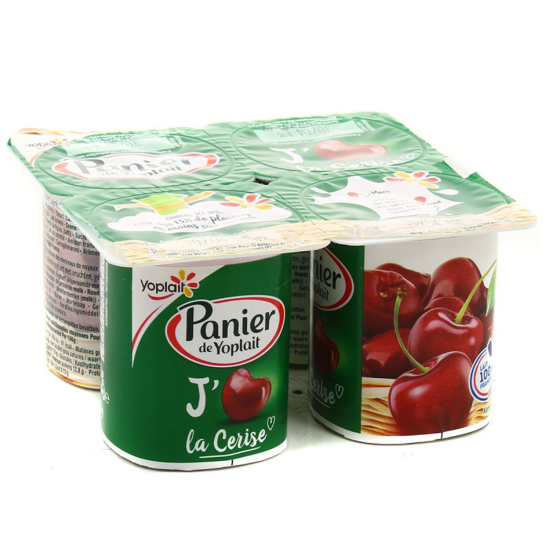 Panier de Yoplait - Yaourt morceaux de cerise