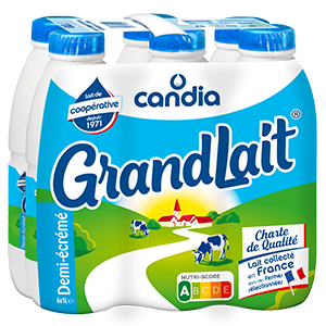 Candia - Lait demi-écrémé 6x1L