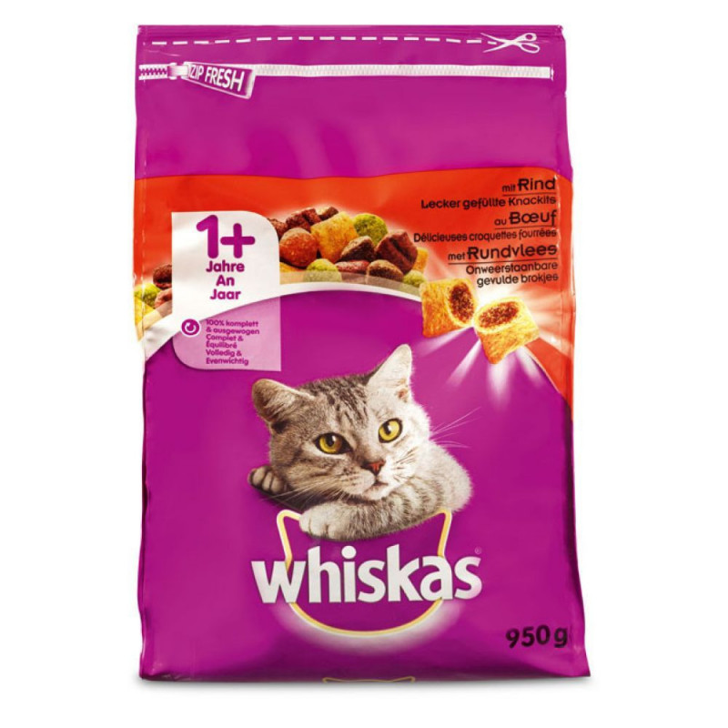 Whiskas - Croquettes chat bœuf