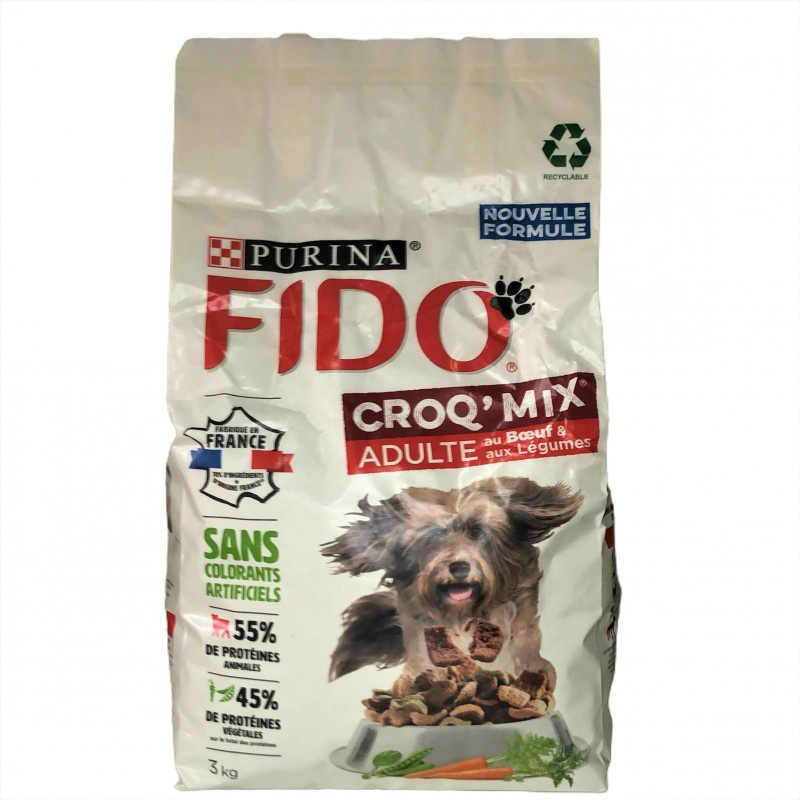 FIDO CROQ MIX ADULT BŒUF 3KG