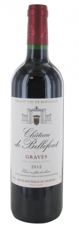 Château Bellefont -  Vin rouge bordeaux - 2012