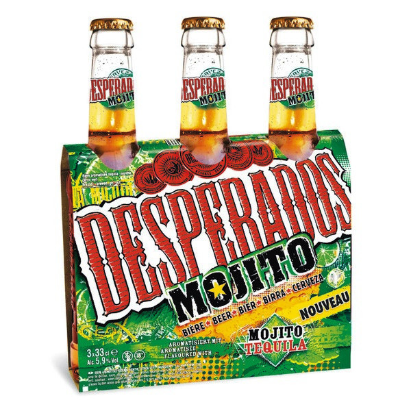 Desperados Mojito - Bière aromatisée à la tequila 5.9° 3x33cl