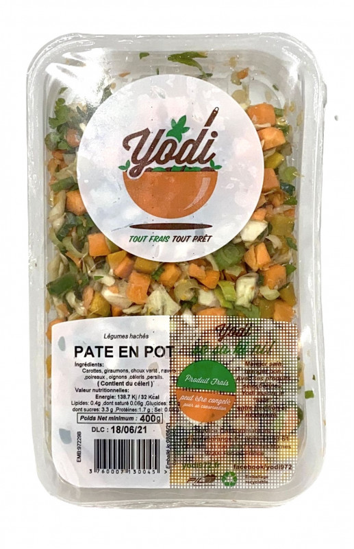 Légumes pour paté en pot Antillais - Origine MARTINIQUE