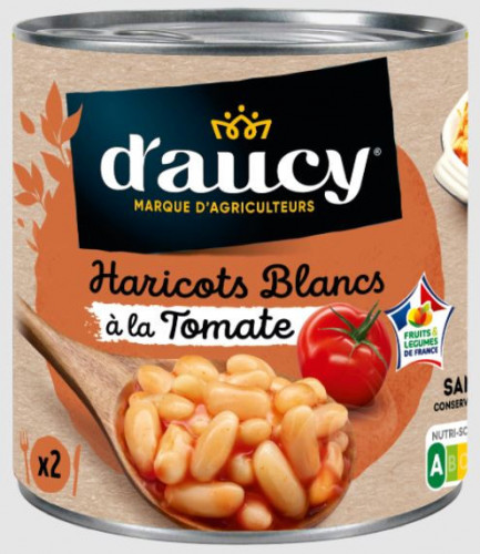 D'aucy - Haricots blancs à la tomate
