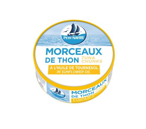 Petit Navire - Morceaux de thon à l'huile de tournesol