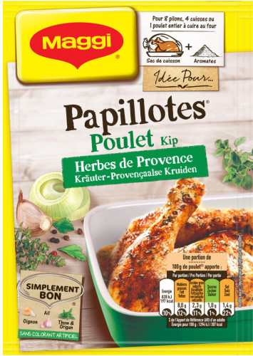 Maggi - Papillotes poulet herbes de provence