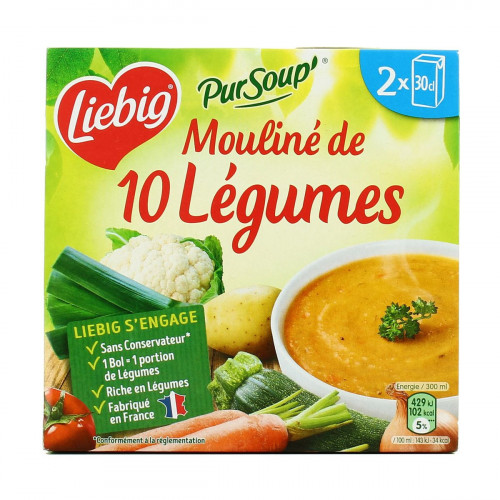Liebig - PurSoup' mouliné de 10 légumes
