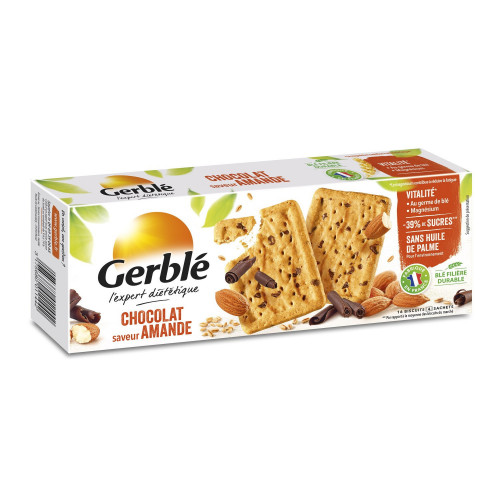 Gerble Biscuits génoise chocolat framboise sans sucres 