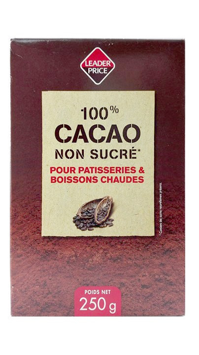 Leader Price - Cacao en poudre non sucré