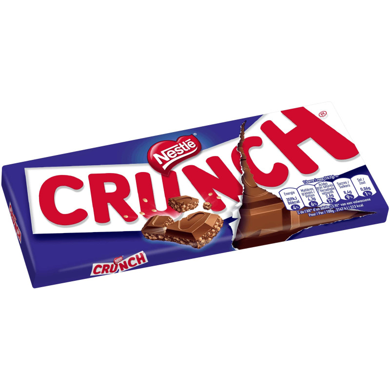 Crunch - Tablette chocolat au lait