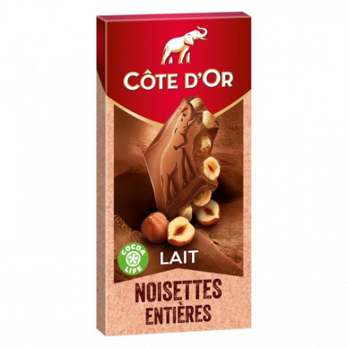 Côte d'Or - Tablette chocolat au lait noisettes entières