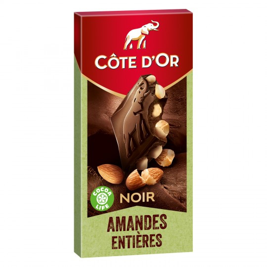 Côte d'Or - Tablette chocolat noir amandes entières
