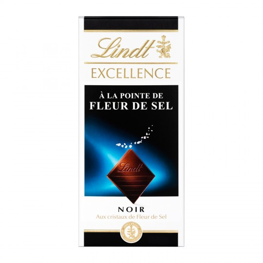 Lindt - Tablette chocolat noir & fleur de sel
