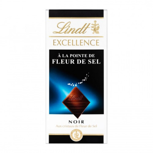 Lindt - Tablette chocolat noir & fleur de sel