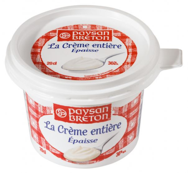 Paysan Breton - Crème entière épaisse 30% MG