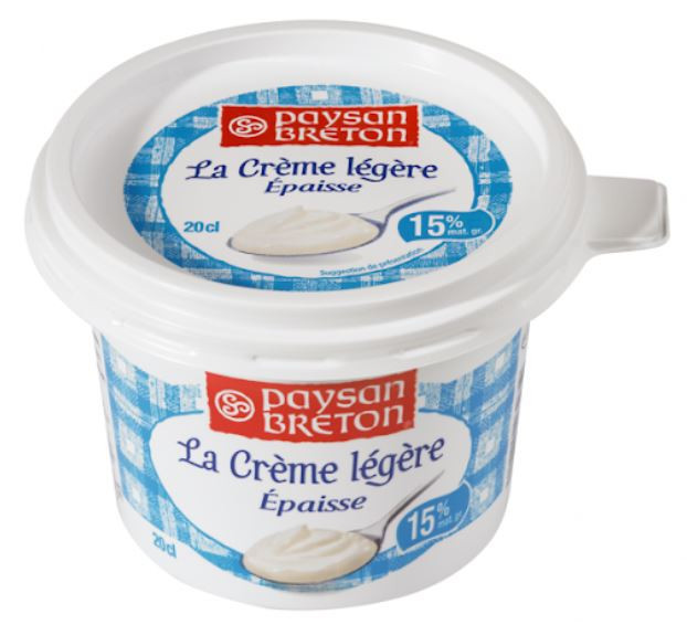 Paysan Breton - Crème légère épaisse 15% MG