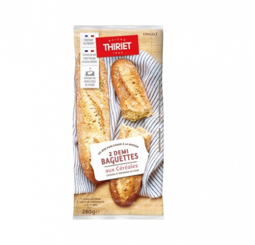 Thiriet - 2 Demi baguettes aux céréales