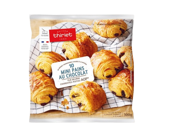 Thiriet - 10 mini pains au chocolat pur beurre