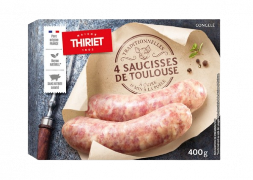 Thiriet - 4 Saucisses de Toulouse traditionnelles