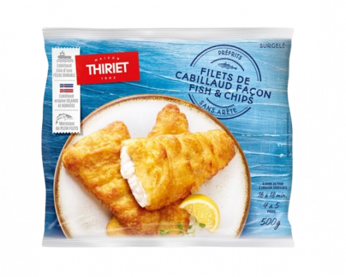 Thiriet - Filets de cabillaud façon Fish and Chips