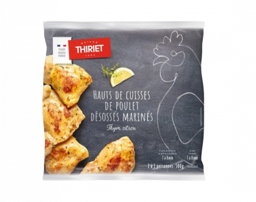 Thiriet - Hauts de cuisse de poulet désossés marinés thym/citron