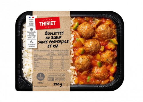 Thiriet - Boulettes au boeuf sauce à la provencale et riz