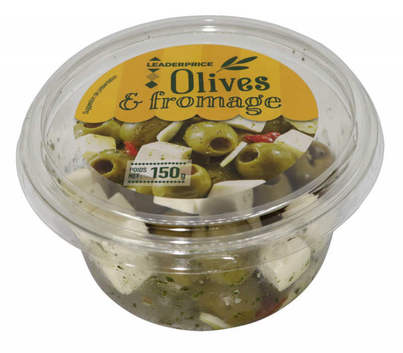 Leader Price - Olives vertes & fromage
