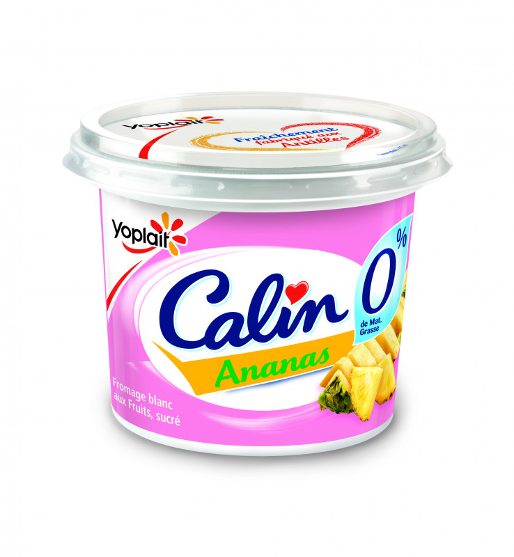 Calin - Fromage blanc à l'ananas 0% MG