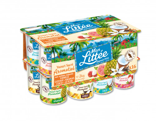 Man Littée - Yaourt aromatisé vanille, coco, goyave, ananas & letchi