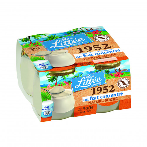Man Littée - Yaourt nature sucré au lait concentré