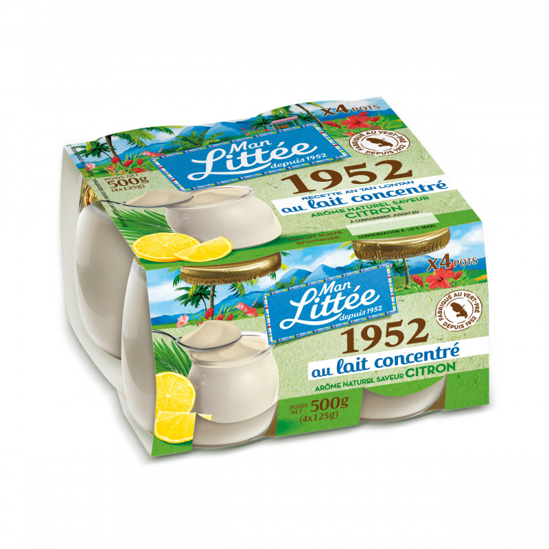 Man Littée - Yaourt citron vert au lait concentré