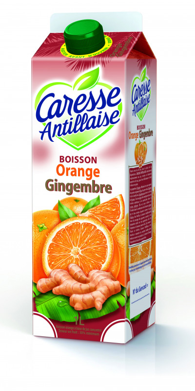 Caresse Antillaise - Boisson orange gingembre