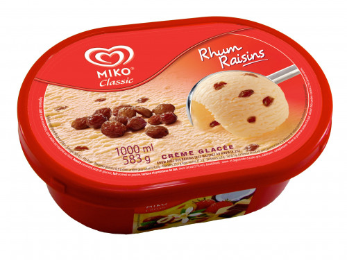 Miko - Glace rhum raisins
