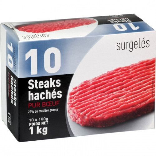 1er Prix - Steaks hachés pur bœuf 20% MG - Origine UE