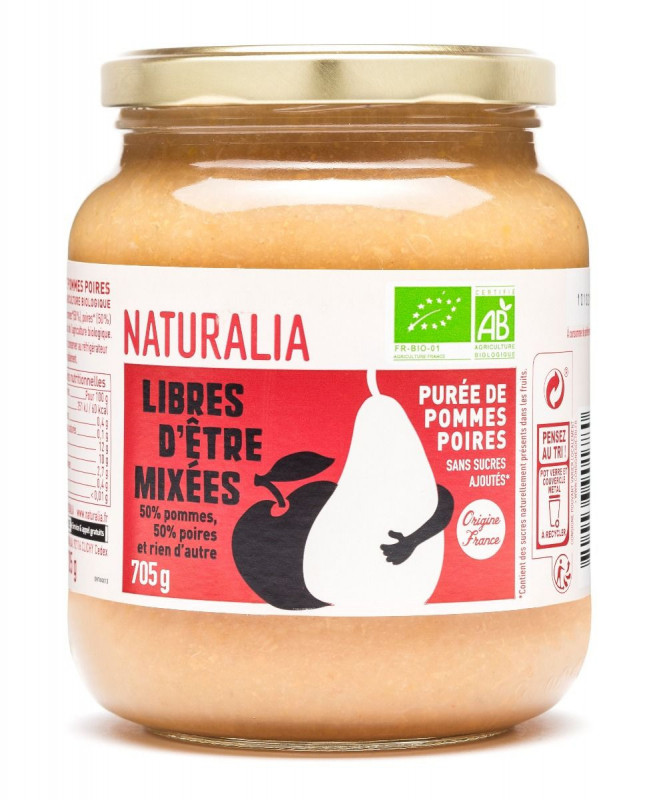 Naturalia - Purée de pommes & poires